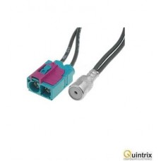 Adaptor antenã; ISO soclu, Fakra soclu x2; Audi, Seat,Skoda, VW Adaptor antenã; ISO soclu, Fakra soclu x2; Audi, Seat,Skoda, VW