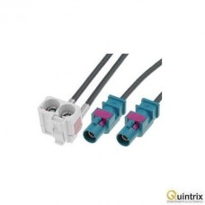 Adaptor antenã; Fakra mufã x2,Fakra soclu dublu; 0,25m; VW Adaptor antenã; Fakra mufã x2,Fakra soclu dublu; 0,25m; VW