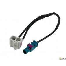 Adaptor antenã; Fakra mufã, Fakra soclu dublu;  Audi; RNS-E Adaptor antenã; Fakra mufã, Fakra soclu dublu;  Audi; RNS-E