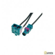 Adaptor antenã; Fakra mufã, Fakra soclu dublu;  Audi; RNS-E Adaptor antenã; Fakra mufã, Fakra soclu dublu;  Audi; RNS-E