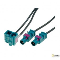 Adaptor antenã; Fakra mufã x2,Fakra soclu dublu;  VW Adaptor antenã; Fakra mufã x2,Fakra soclu dublu;  VW