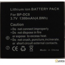 BP-DC8 3,7V, 1.3Ah, Li-Ion, Acumulator aparat foto BP-DC8 3,7V, 1.3Ah, Li-Ion, Acumulator aparat foto